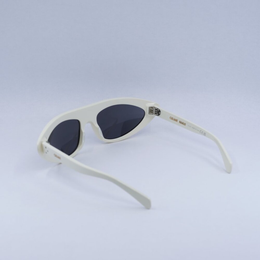 Celine CL40261I 25A Sunglasses - Shiny Ivory Frame, Smoke Lenses - Lowest Price! - Picture 5 of 11